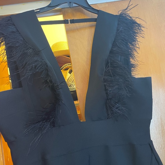 Fashion nova feather dress - Picture 4 of 7